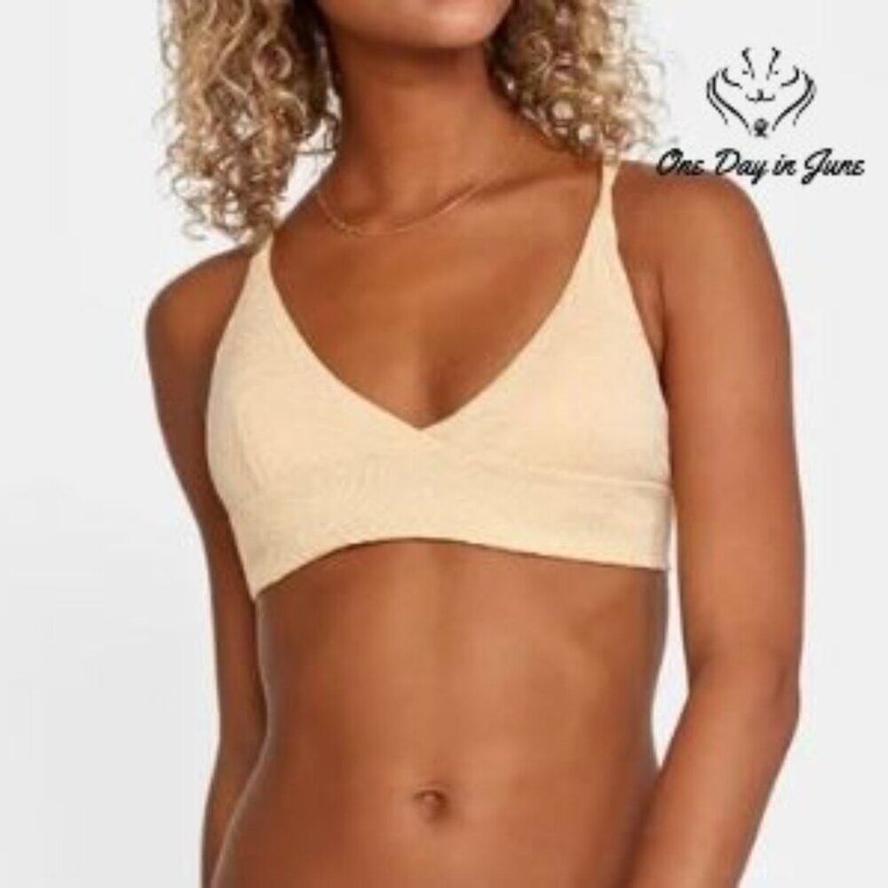RVCA Run Wild Crossback bikini Top Size M